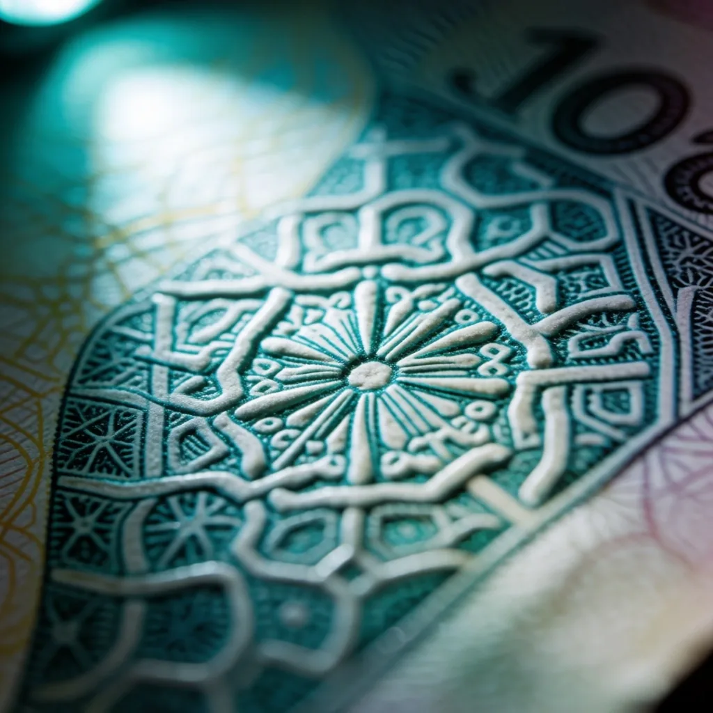 Türk banknotu makro detay